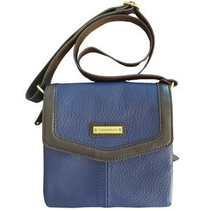 Tignanello Leather Crossbody Bag One Size Fits All Blue NWOT